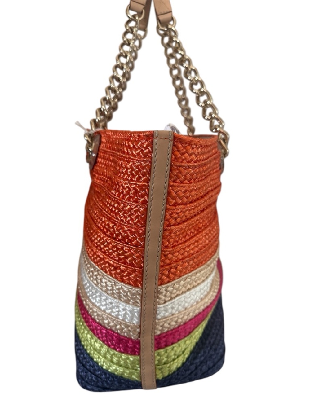 Kate Spade New York Chelsea Market Striped Multi Color Tote Bag EUC - Picture 4 of 6